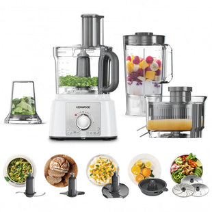 Kenwood MultiPro Express Food Processor 1000 Watts 3 Liters, White - FDP65.750WH