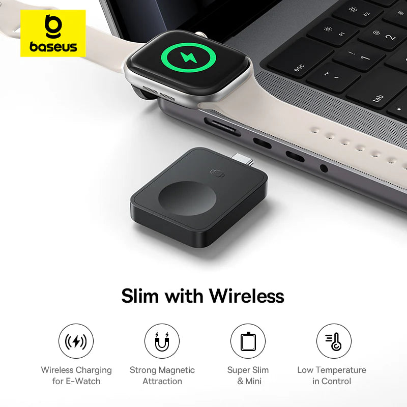 Baseus MagPro Magnetic Wireless Charger for E-Watch 2.5W - Cosmic Black