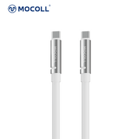 MOCOLL 240W USB-C to USB-C Fast Charging Cable, PD 3.1 Fragrances Design, Nylon Braided Durable Cord for Laptop, Tablet, Smartphone- White