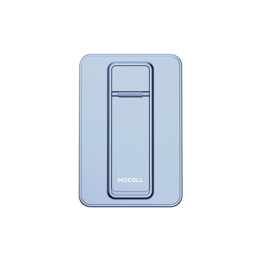 MOCOLL 5000mAh Blue Magnetic Power Bank Stand – PD 20W Fast Wireless Charging