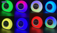 LEEDOR RBG Colorful Wireless Digital Display Speaker TWS Home Desktop Bluetooth Speaker LD-P11