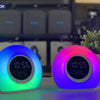 LEEDOR RBG Colorful Wireless Digital Display Speaker TWS Home Desktop Bluetooth Speaker LD-P11