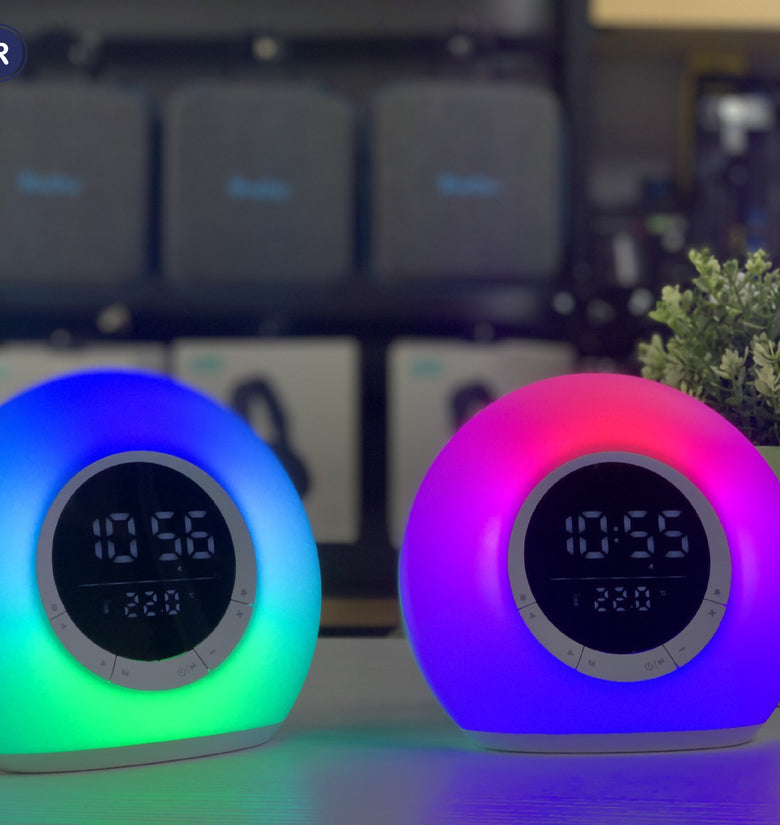 LEEDOR RBG Colorful Wireless Digital Display Speaker TWS Home Desktop Bluetooth Speaker LD-P11