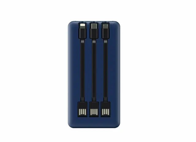SIA PB301 10000mAh power bank with cable 37WH blue