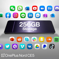 OnePlus Nord CE5 5G Smartphone - 256GB Storage, 8GB RAM - Black Infinity (CPH2719)