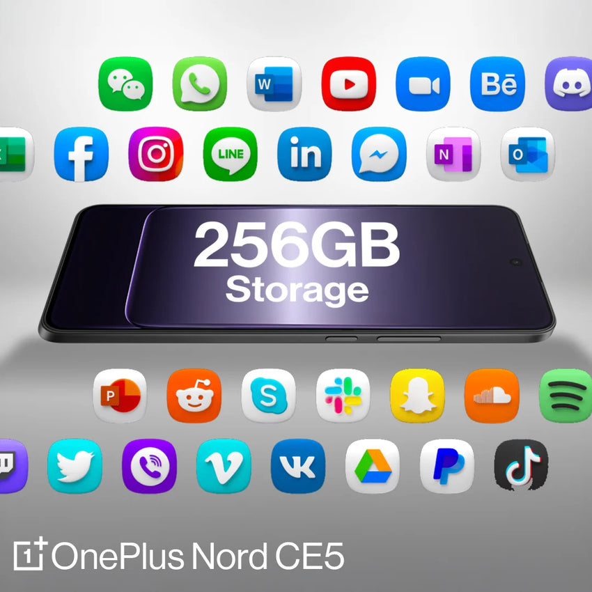 OnePlus Nord CE5 5G Smartphone - 256GB Storage, 8GB RAM - Black Infinity (CPH2719)