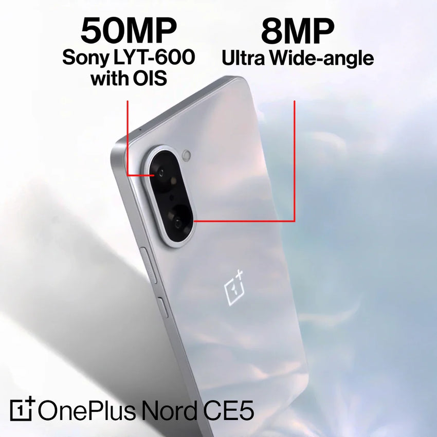 OnePlus Nord CE5 5G Smartphone (256GB ROM, 8GB RAM) - OP-NCE5-256G-MM - Marble Mist