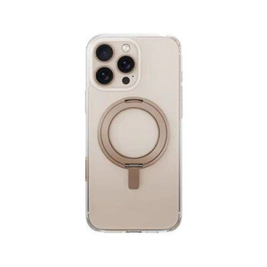 UNIQ HYBRID IPHONE 16 PRO MAX MAGCLICK CHARGING SWIVIX WITH 360 ROTATING KICKSTAND - TAUPE GOLD (TAUPE GOLD)