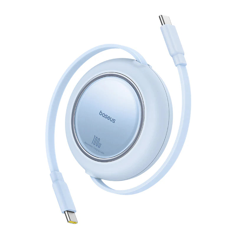 Baseus Free2Pull Mini Retractable Cable USB-C to USB-C 100W 1.5m - Galaxy Blue