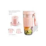 Sky Key Juicer USB Rechargeable Cordless Mini 320ml Portable Juicer Cup – Pink