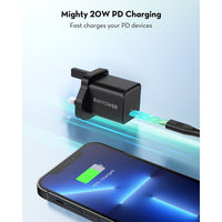 Ravpower RP-PC167 PD 20W Wall Charger 1C black