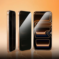 Mocoll for iPhone 17 Pro Screen Protector, 2.5D Full Cover Privacy Tempered Glass - Black