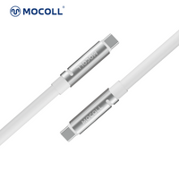 MOCOLL 240W USB-C to USB-C Fast Charging Cable, PD 3.1 Fragrances Design, Nylon Braided Durable Cord for Laptop, Tablet, Smartphone- White