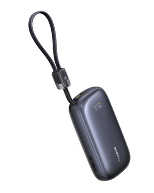 Baseus EnerFill FC21 Qpow3 Ultra Digital Display Power Bank with Detachable Cable 20000mAh 45W - Cosmic Black