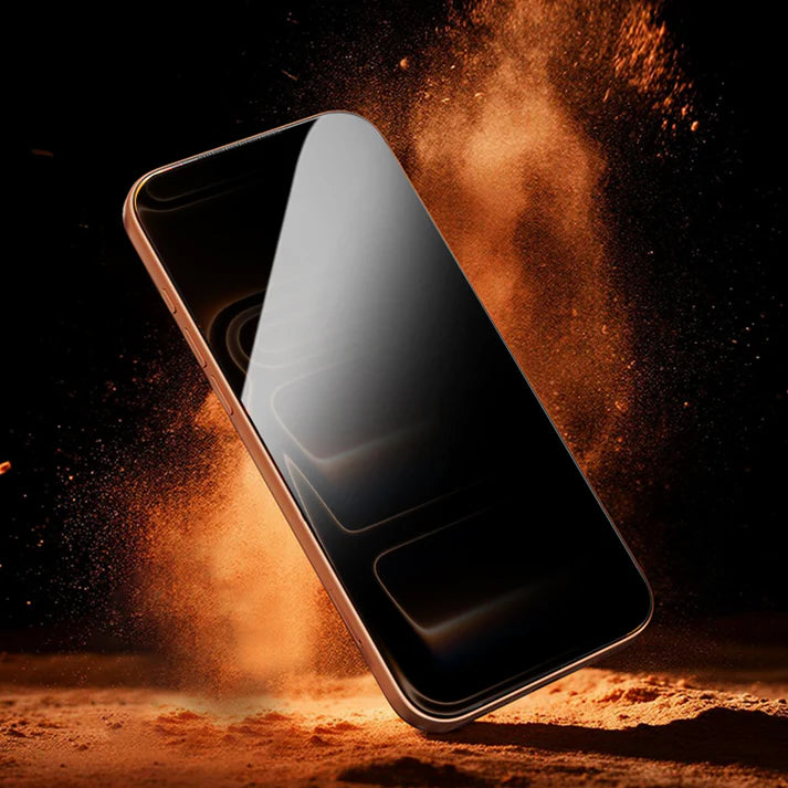 Mocoll for iPhone 17 Pro Screen Protector, 2.5D Full Cover Privacy Tempered Glass - Black