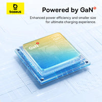 Baseus Palm Fast Charger 2C+U 65W - Cluster Black
(with Baseus Cable USB-C to USB-C 100W)