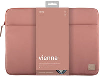 UNIQ VIENNA PROTECTIVE NYLON LAPTOP SLEEVE (UP TO 14”) - PEACH PINK (PEACH PINK)