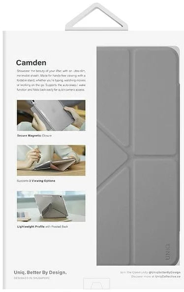 UNIQ CAMDEN NEW IPAD 10.2 ANTIMICROBIAL - FOSSIL (GREY)
