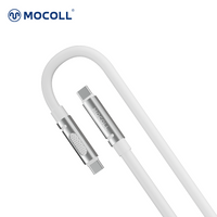 MOCOLL 240W USB-C to USB-C Fast Charging Cable, PD 3.1 Fragrances Design, Nylon Braided Durable Cord for Laptop, Tablet, Smartphone- White