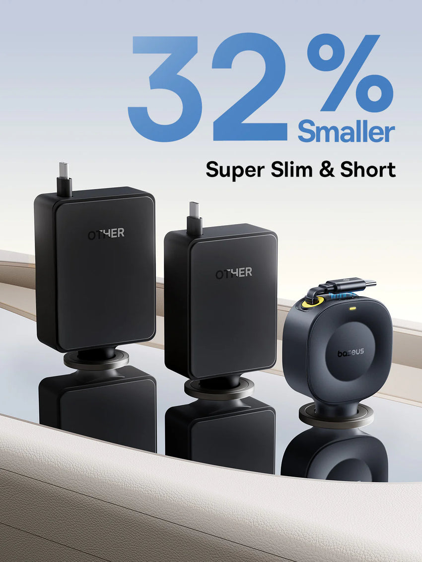 Baseus PrimeTrip VR2 Car Charger with Retractable Cable C+C 30W - Cosmic Black