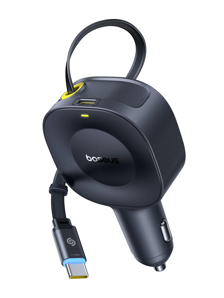 Baseus PrimeTrip VR2 Car Charger with Retractable Cable C+C 30W - Cosmic Black