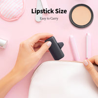 IWALK Portable Charger for iPhone with 2-in-1 Connector,5000mAh Small Power Bank, Fast Charging Compatible with iPhone 16/15/14/13/12/11 Series,Samsung S24/23,Android,Black