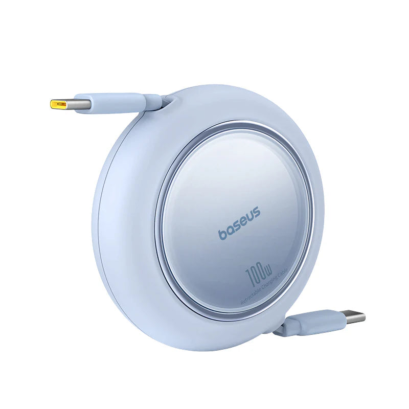 Baseus Free2Pull Mini Retractable Cable USB-C to USB-C 100W 1.5m - Galaxy Blue