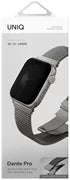 UNIQ DANTE PRO APPLE WATCH SELF-ADJUSTABLE MESH STEEL BAND 42/41/40MM - TITANIUM SLIVER (TITANIUM SLIVER)