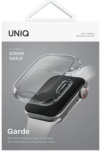 UNIQ GARDE HYBRID WATCH CASE WITH SCREEN PROTECTION 45MM DOVE (CLEAR)
