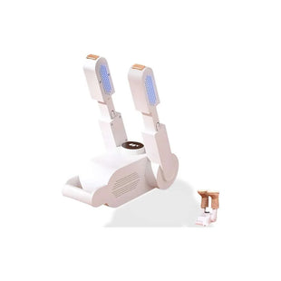 Hacer Electric Shoes Dryer Corded Boots Warmer with Folding and Drying Rack for Gloves Electric Shoe Dryer – White