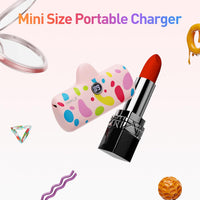 iWALK USB C Portable Charger with Colorful Pattern, 20W PD Fast Charging 4800mAh Small Power Bank with LED Display, Compatible with iPhone 16/15, 16/15 Plus, 16/15 Pro Max, iPad, Airpods, Pink