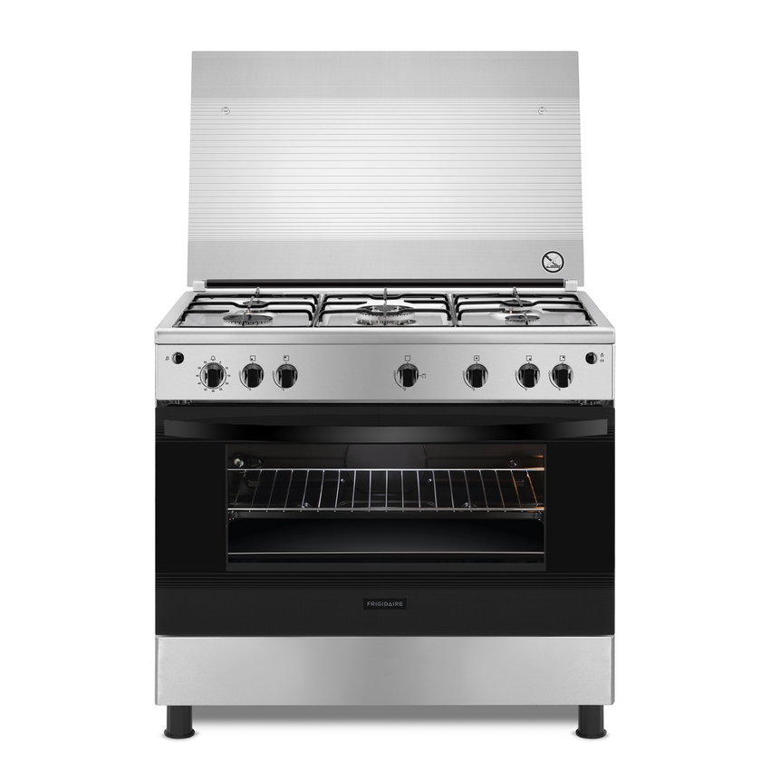 Frigidaire 5 Burners Free-Standing Gas Cooker, 90x60cm, FNGJ90JGVP - Stainless Steel