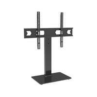 Wansa Glass Basement TV Stand, Fits 32- 65inches, 45kg Loading Capacity, STS02-64 - Black