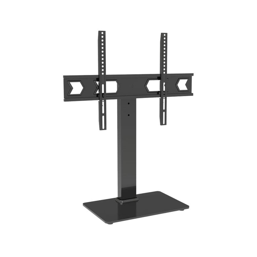 Wansa Glass Basement TV Stand, Fits 32- 65inches, 45kg Loading Capacity, STS02-64 - Black