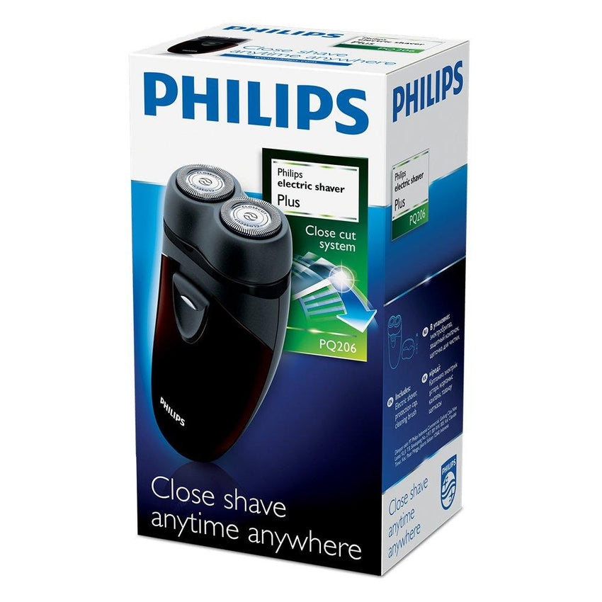 Philips Electric Travel Shaver, PQ206/18 - Charcoal Grey