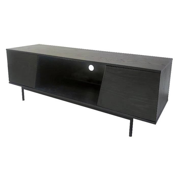 Wansa TV Stand, Up to 55-inch, 50Kg Loading Capacity, KS0218 – Black