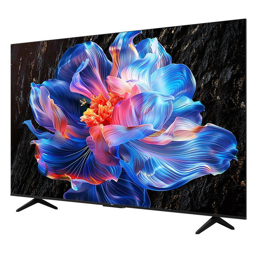 تلفزيون TCL 55 بوصة 4K HDR LED ذكي من Google، 55P6K - أسود 