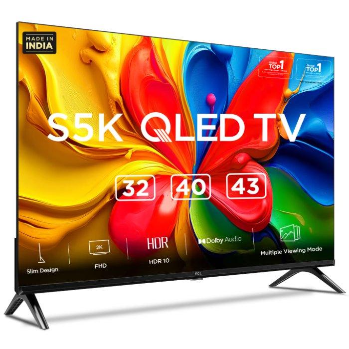 تلفزيون TCL S5K الذكي عالي الدقة LED من جوجل مقاس 32 بوصة - أسود 