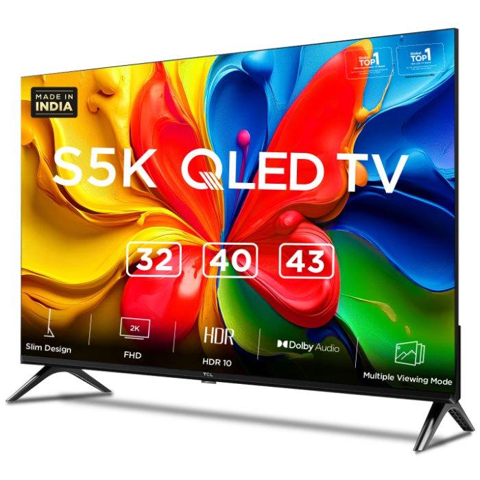 تلفزيون TCL S5K الذكي عالي الدقة LED من جوجل مقاس 32 بوصة - أسود 