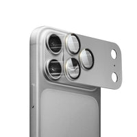 MOCOLL 360° Camera Lens Protector for iPhone 17 Pro Max | Tempered Glass with Metal Frame - Silver Color