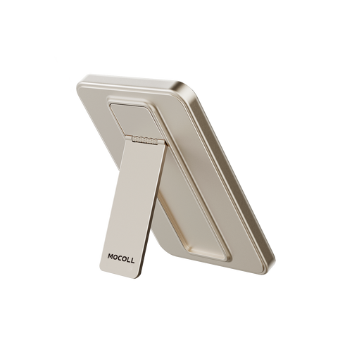 MOCOLL 5000mAh Gold Magnetic Power Bank Stand – PD 20W Fast Wireless Charging
