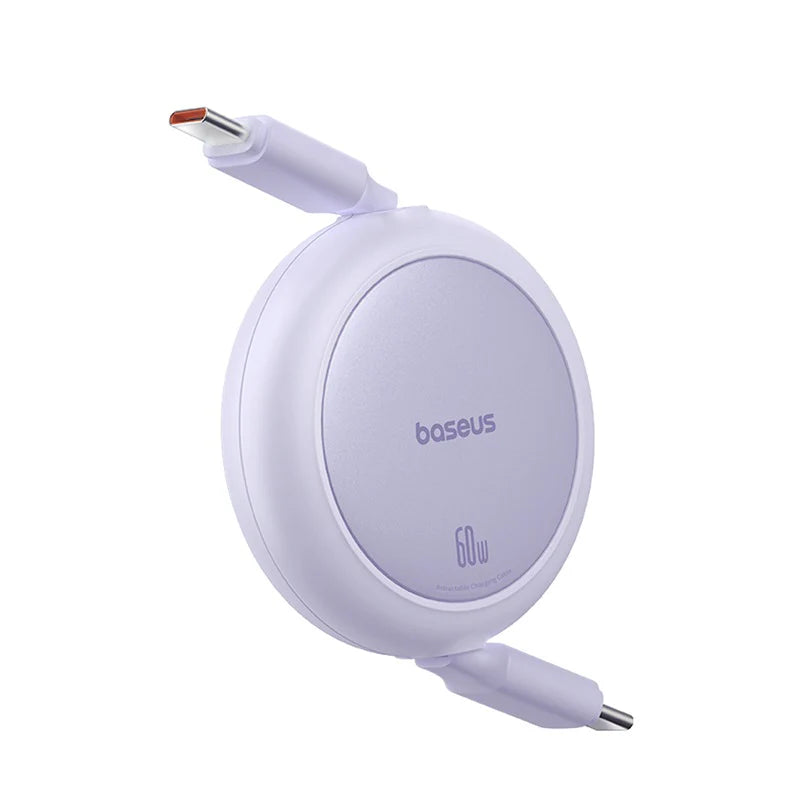 Baseus Free2Pull Mini Cable USB-C to USB-C 60W 1m - Nebula Purple
