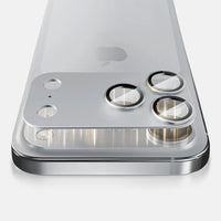 MOCOLL 360° Camera Lens Protector for iPhone 17 Pro Max | Tempered Glass with Metal Frame - Silver Color