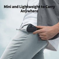 IWALK Portable Charger for iPhone with 2-in-1 Connector,5000mAh Small Power Bank, Fast Charging Compatible with iPhone 16/15/14/13/12/11 Series,Samsung S24/23,Android,Black