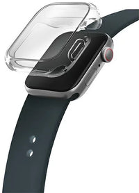 UNIQ GARDE HYBRID WATCH CASE WITH SCREEN PROTECTION 45MM DOVE (CLEAR)