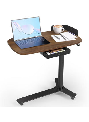 KingSmith ETD2 Walnut color Pneumatic height adjustable table