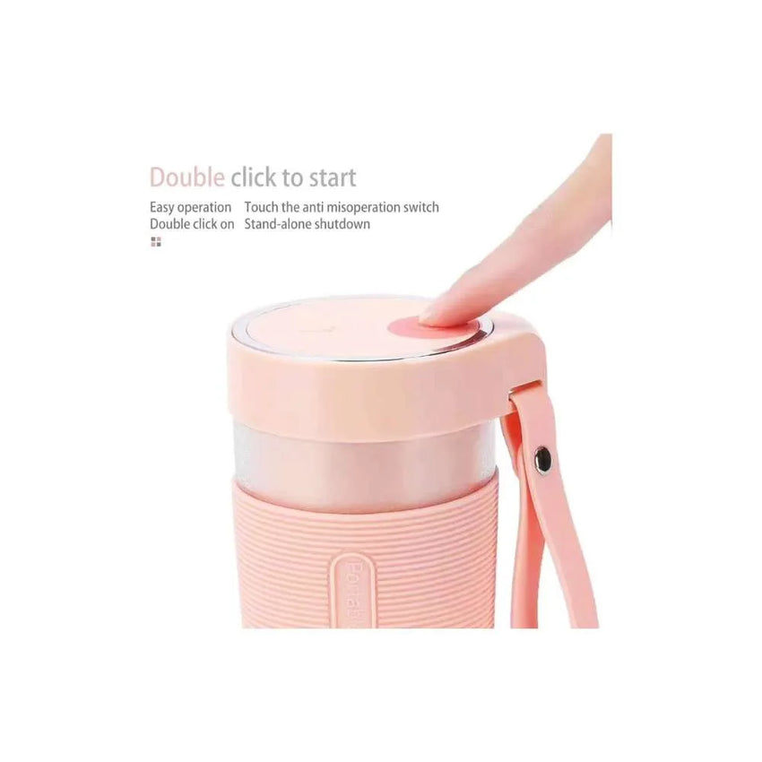 Sky Key Juicer USB Rechargeable Cordless Mini 320ml Portable Juicer Cup – Pink