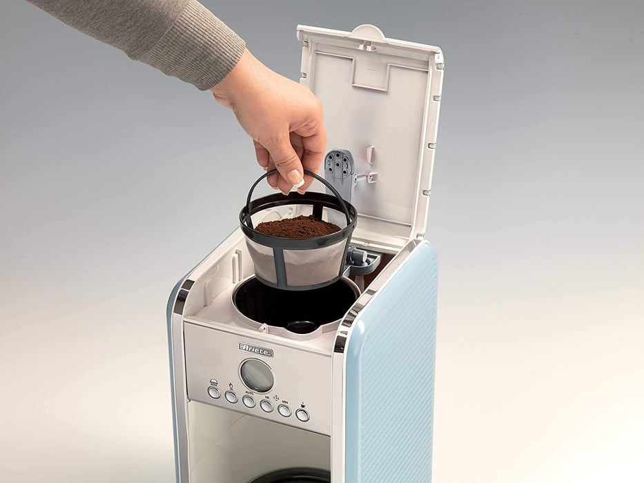 Ariete 4/12 Cup Drip Coffee Maker, Blue (Model: MOD1342.05)