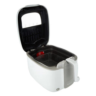 Moulinex AM310028 Deep Fryer - 1800W, 1.5kg/3.3lb Capacity, 2.2L Oil, Thermostat Control, White