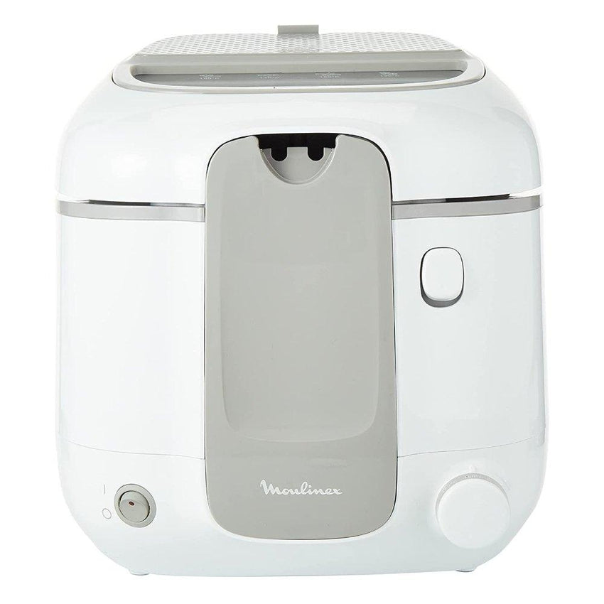 Moulinex AM310028 Deep Fryer - 1800W, 1.5kg/3.3lb Capacity, 2.2L Oil, Thermostat Control, White
